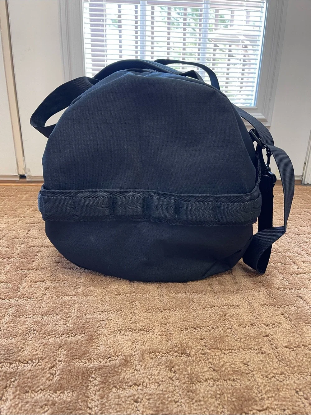 Eddie Bauer Black Duffel Bag with MyNavCare Embroidery
